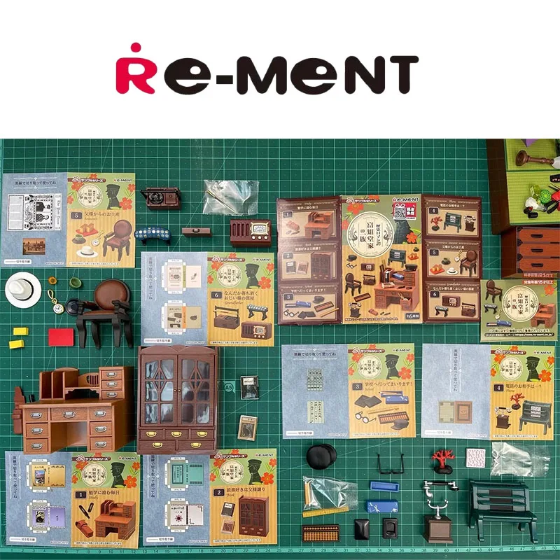 Re-Ment Petit Sample Series Kawaii Blind Box Historical Romance Fukuchido Family Mini Diorama Furniture Vanity Table Space Decor - view 6