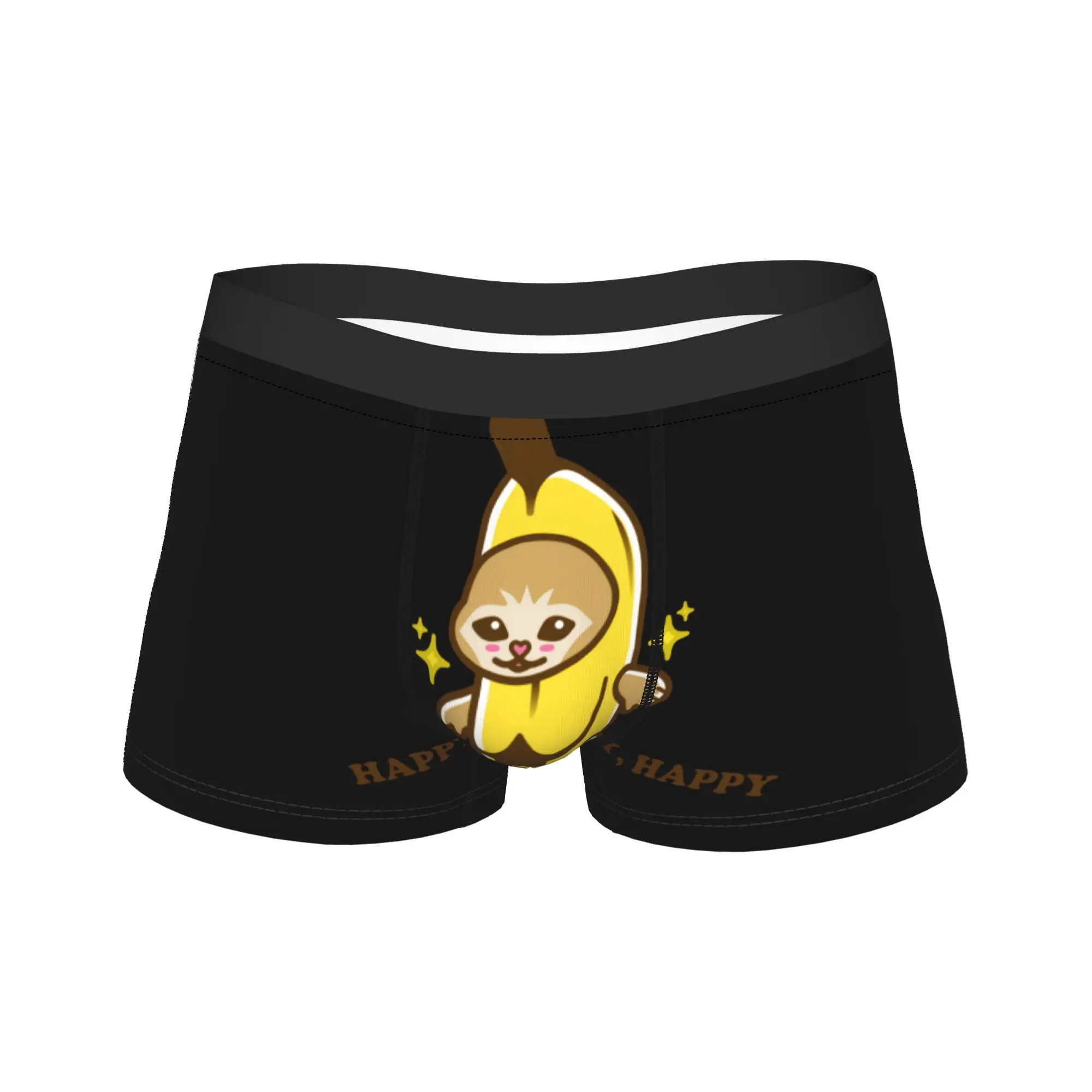 Happy Happy Happy Banana Cat Trunk  Pouch Underwear Hot Sale Customs Boxer Brief Classic Male Underpants Plus Size