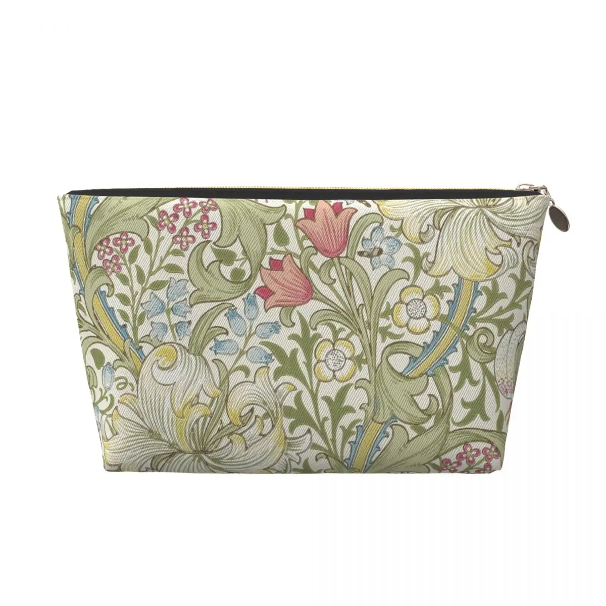 Custom William Morris Art Toiletry Bag Floral Textile Pattern Makeup Cosmetic Organizer Ladies Beauty Storage Dopp Kit Case