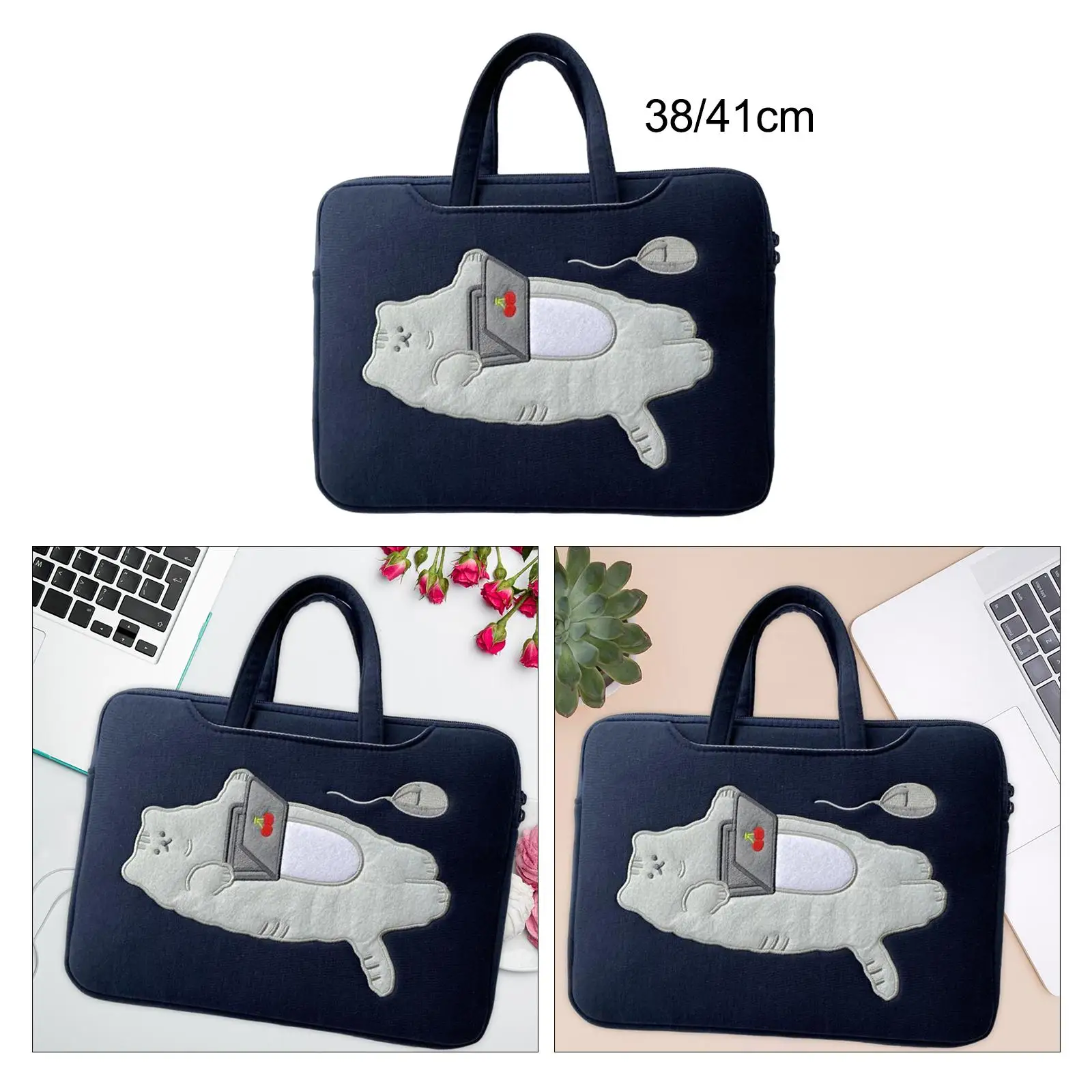 

Laptop Storage Bag Computer Handbag Full Protection with Handle Cute Laptop Sleeve Case Computer Carrying Case for Men Women