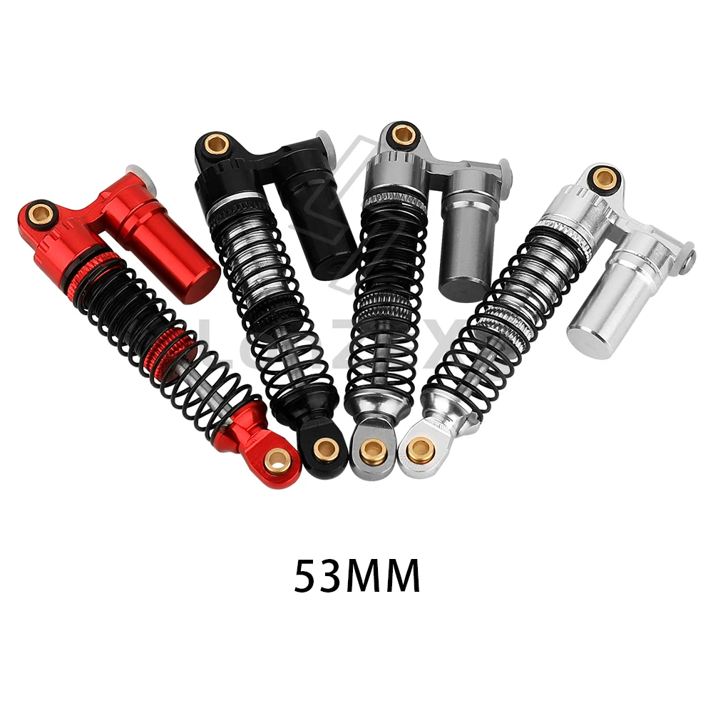 4PCS 53/59/66/78mm Aluminum Alloy Metal Shocks Absorbers Oil Damper for 1/18 RC Crawler TRX4M TRX-4M Bronco Defender Upgrade