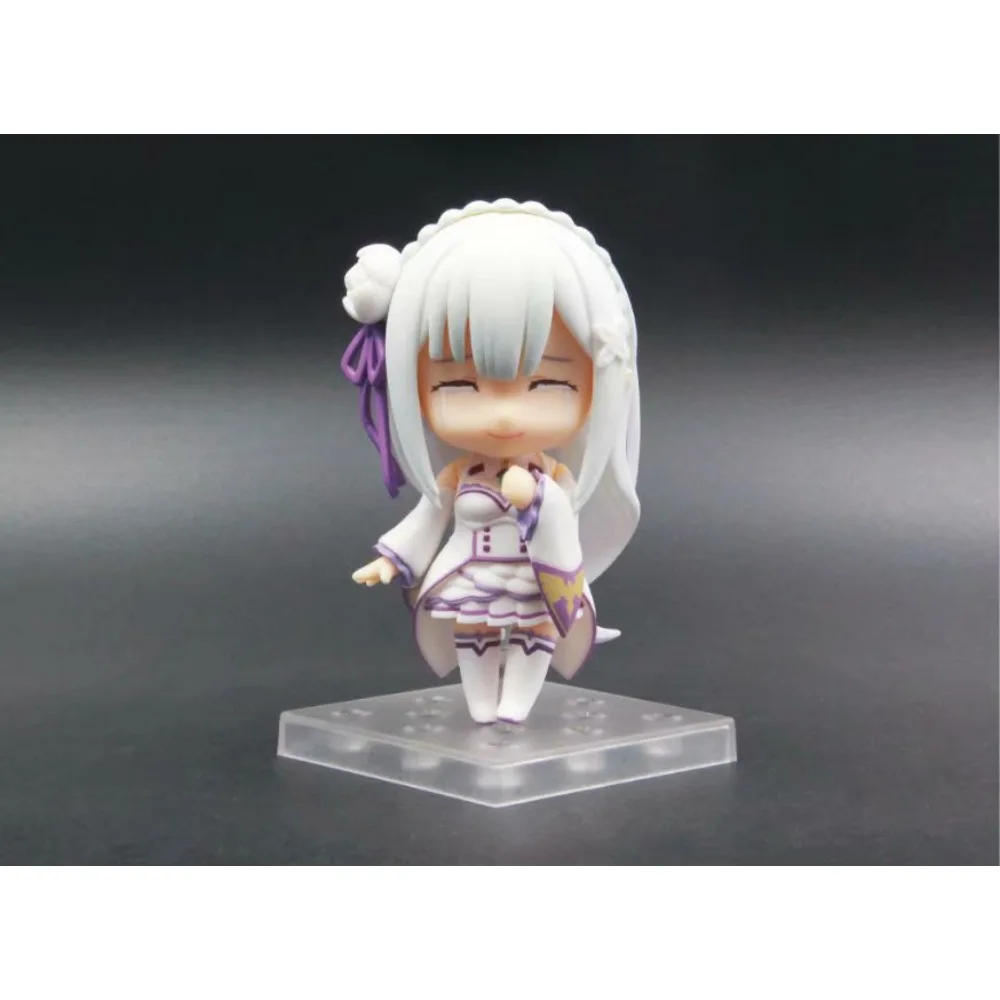 Beautiful Girl Anime Figure Life in A Different World From Zero Nendoroid #751 Emilia Q Version Face Changing Figure