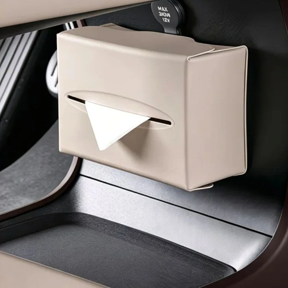 Universal Magnetic Car Tissue Box Holder Behind Screen Tissue Bag Storage Box Auto Interior Organizer For Zeekr 8X 2026-2027