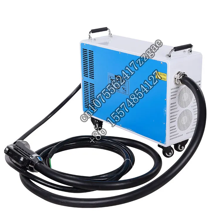 GBT CHAdeMO CCS Single  Movable Fast Charger 400V Portable 7kw DC Power Station Charging Pile