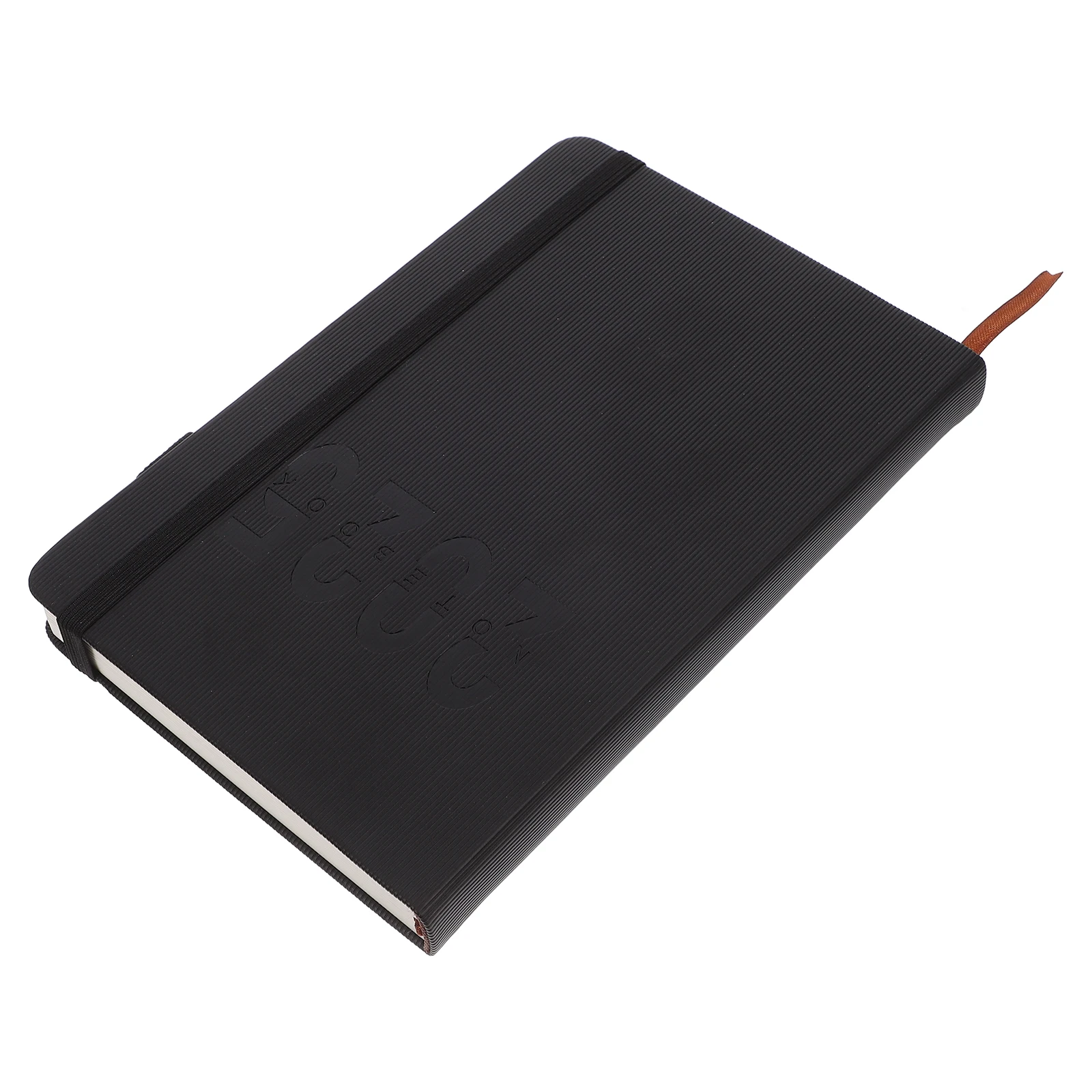 

Weekly Agenda Book Notepad Calendar Journal Blank Black Pu Planner Office 2025 Strap Pen Insert Ink Resistant Paper