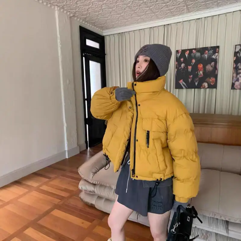 

Женский пуховик с хлопковой подкладкой, минималистичная свободная зимняя утолщенная куртка-пуховик в корейском стиле для девочек, студенческая куртка-пуховик, пальто