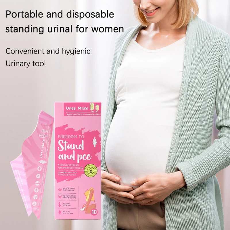 10PCS Disposable Female Urination Device Women Urinal Funnel For Pregnant Travel Camping Outdoor Portable Standing Pee Paper Cup