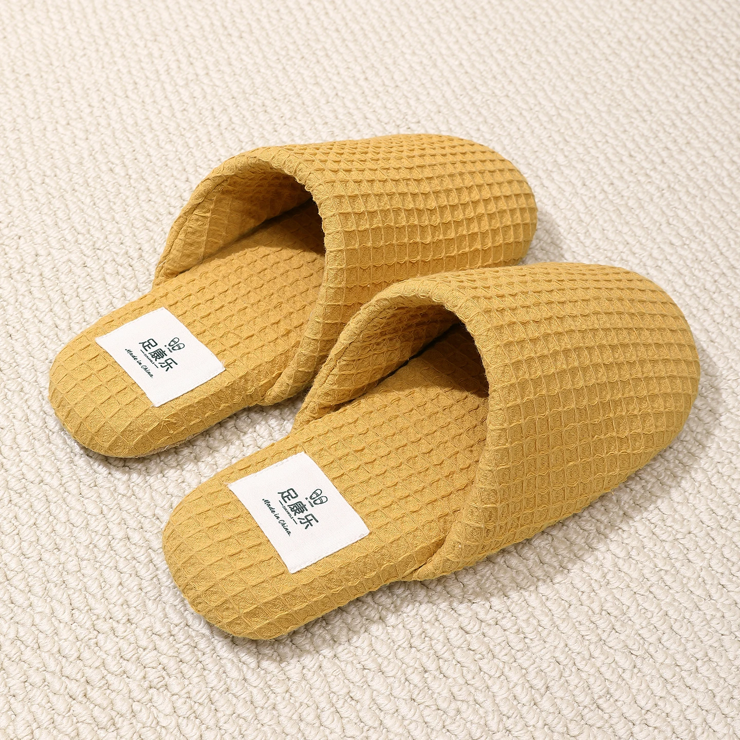 Women Shoes Mules - Men Women Breathable Waffle Slippers Suede