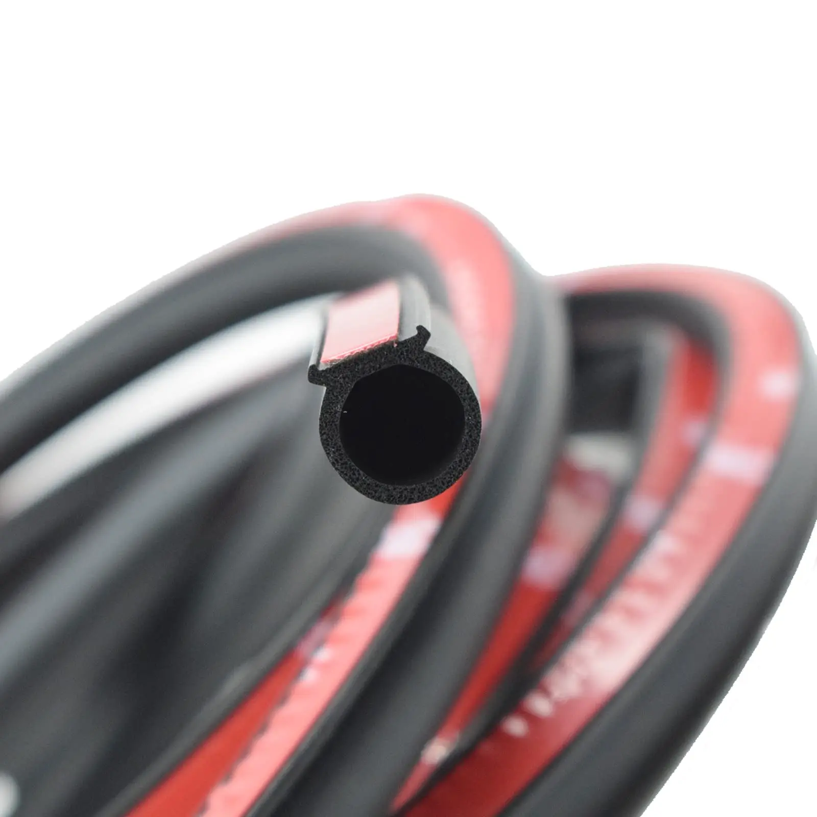 Universal Auto Door Seal Strip D-Shape Self-Adhesive Weather Stripping Car Truck Door Window Soundproof Noise Insulation Sealing