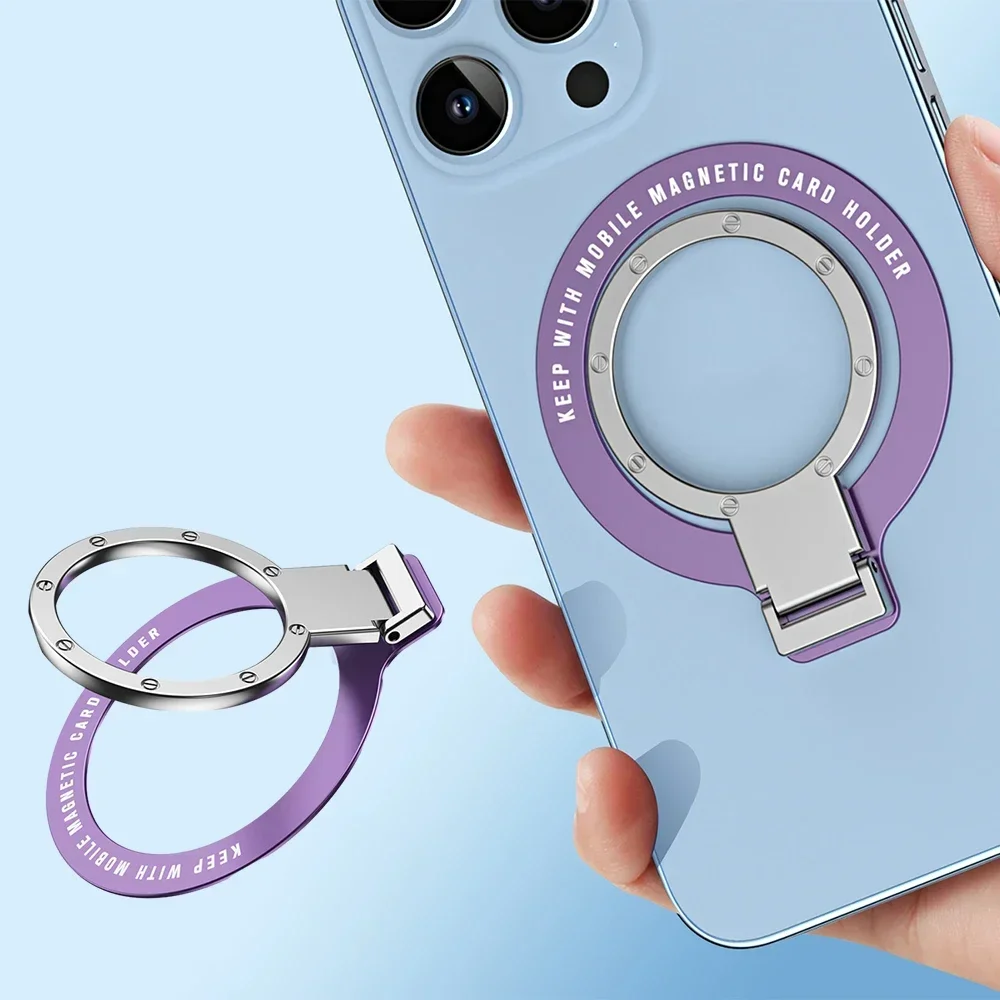 Suporte de anel de telefone dobrável suporte ímã anel de dedo suporte de aperto de telefone de carro adesivo suporte de mesa