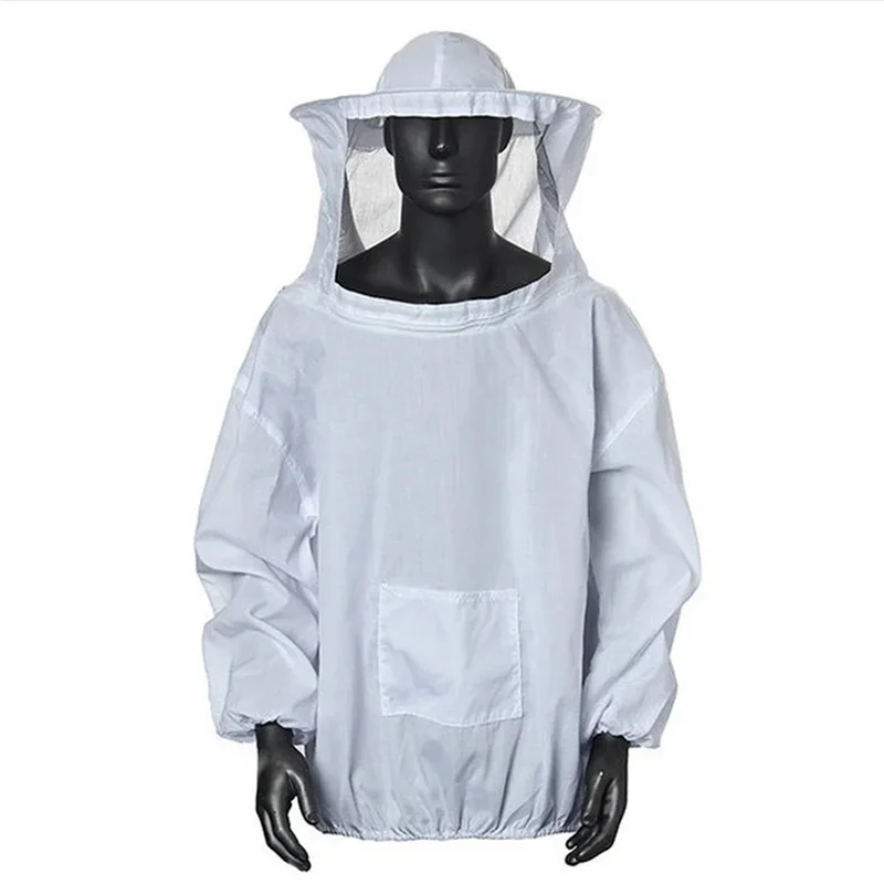 Chaqueta de apicultura protectora para piojos, mono con velo, mangas casquillo de apicultura, traje de apicultor, chaqueta de abeja para apicultura