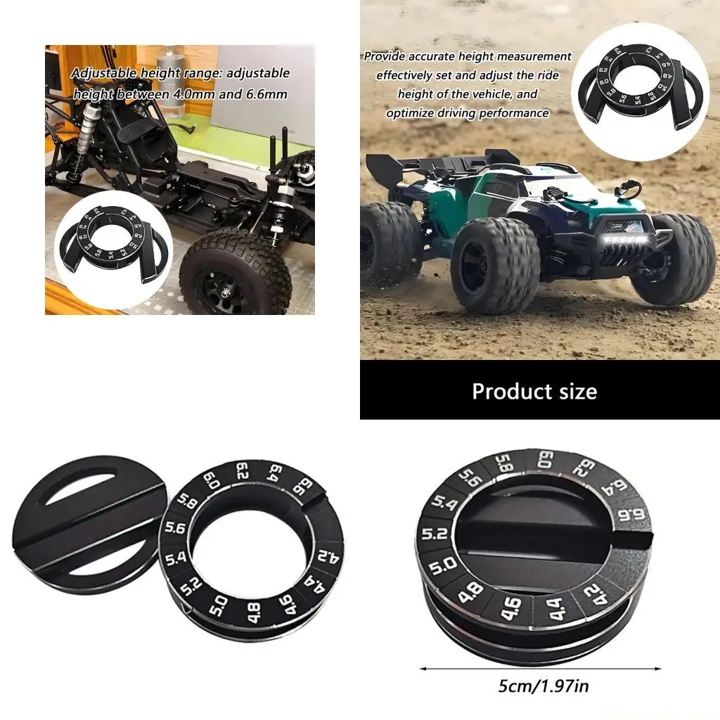 A2BE Measurement Tool for Vehicles 6.6mm Height Adjustment Aluminum Metal