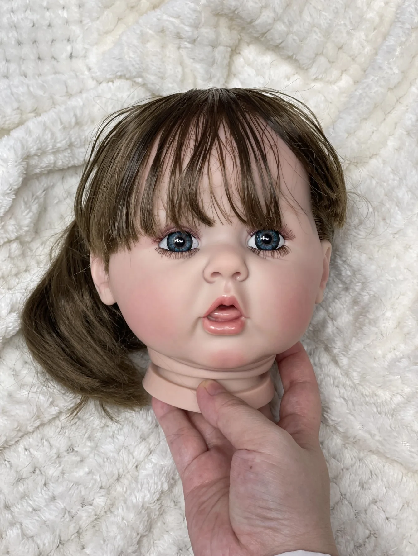 24 Inch 3D Erin Painted lifelike Unfinished Reborn Doll Handmade Lifelike Bebe Newborn Doll
