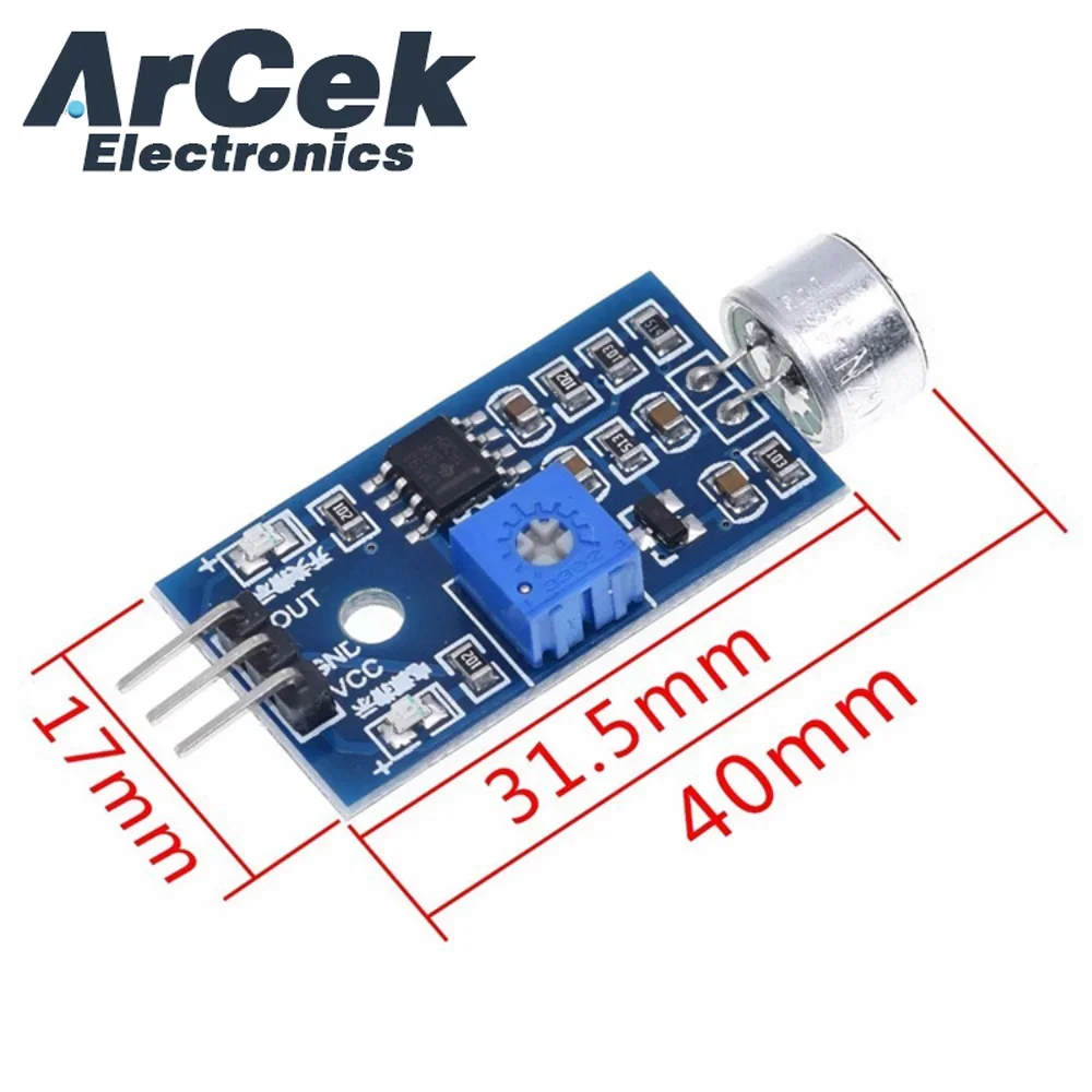 Microphone Sound Detection Sensor Module Sound Sensor Intelligent Vehicle For Arduino