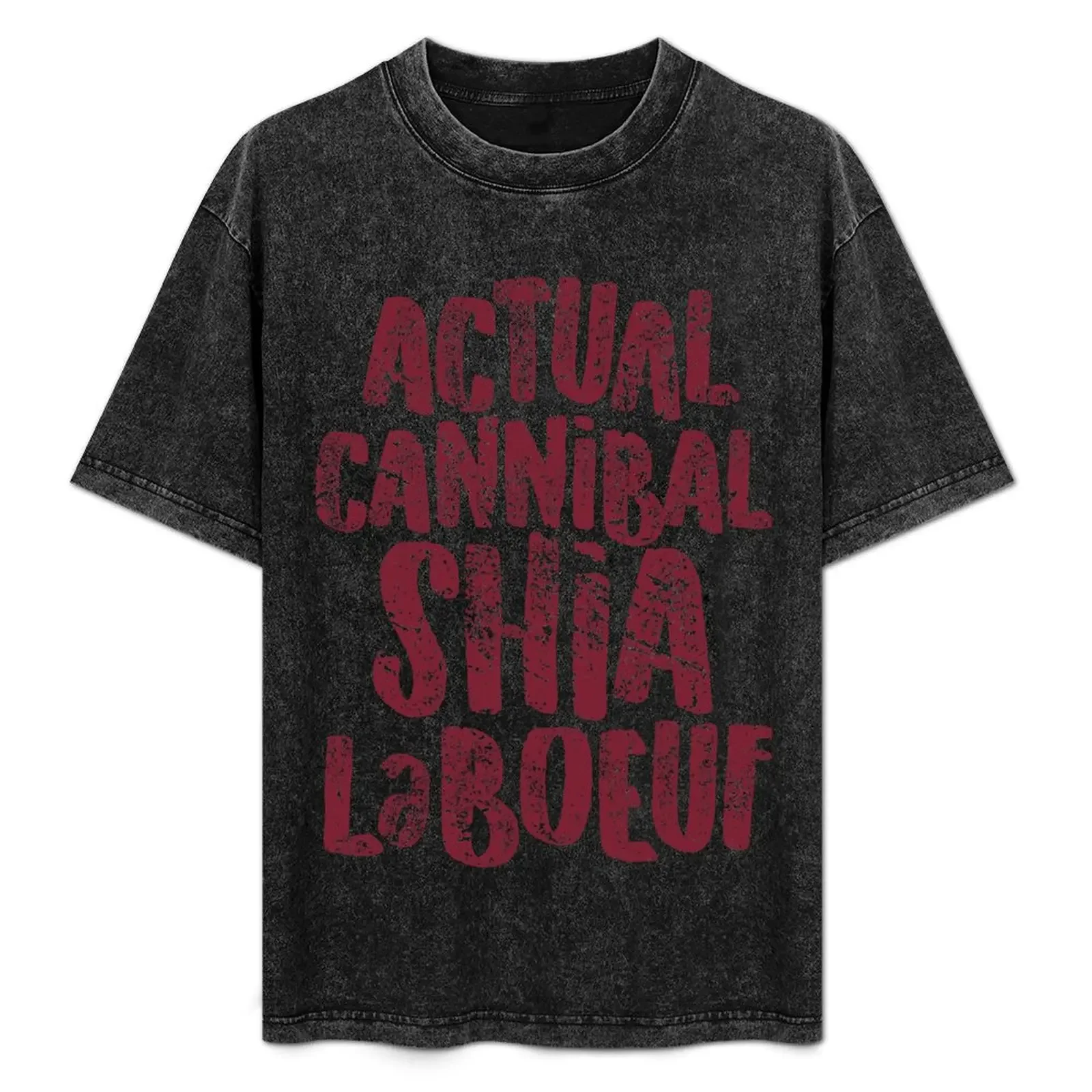 

Actual Cannibal Shia LaBoeuf T-Shirt cotton man t-shirts summer clothes topping plain white t shirts men