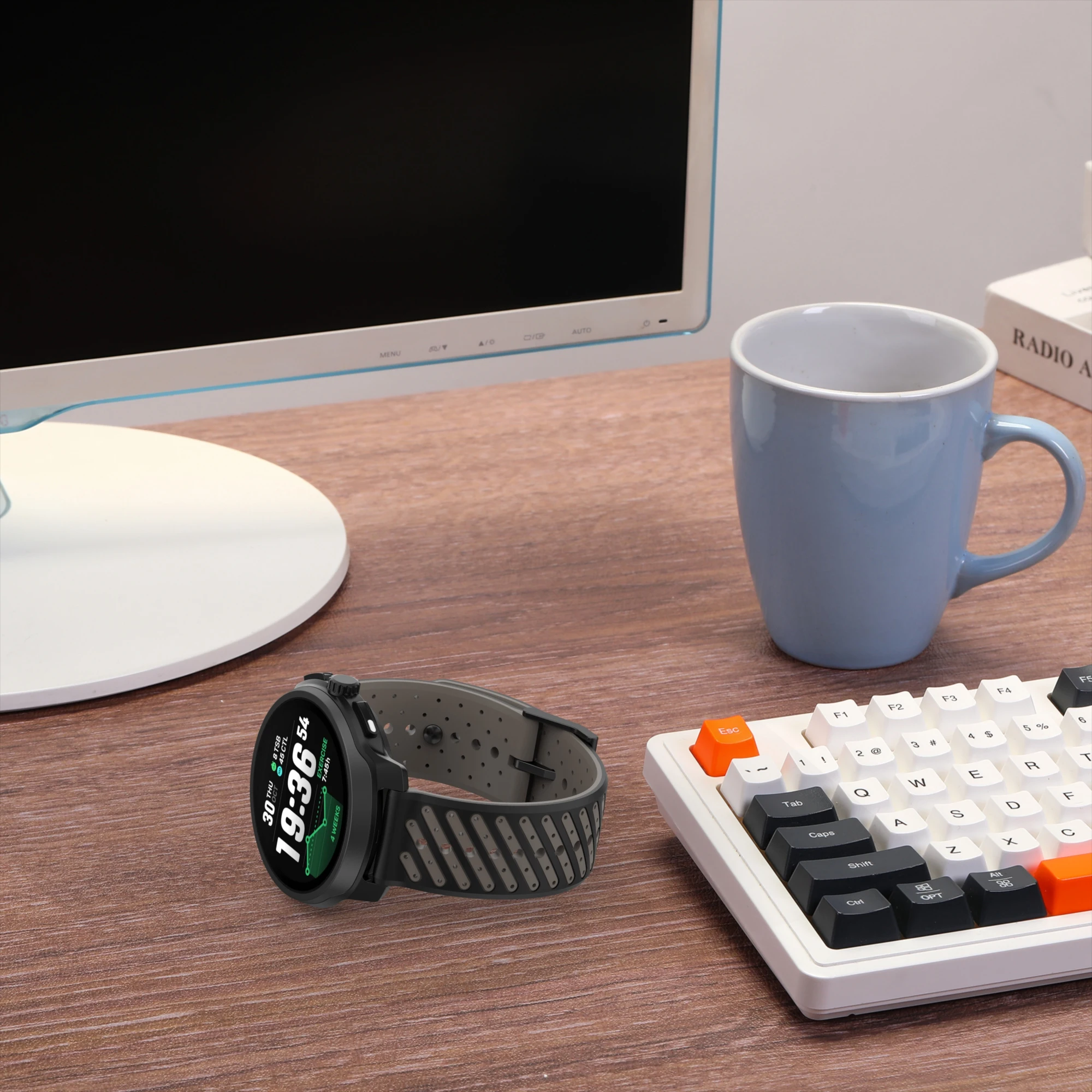 22mm Breathable Strap For SUUNTO RACE 2/S Watch Band For SUUNTO RUN/ 5 9 PEAK PRO/VERTICAL Sports Silicone Replacement Bracelet