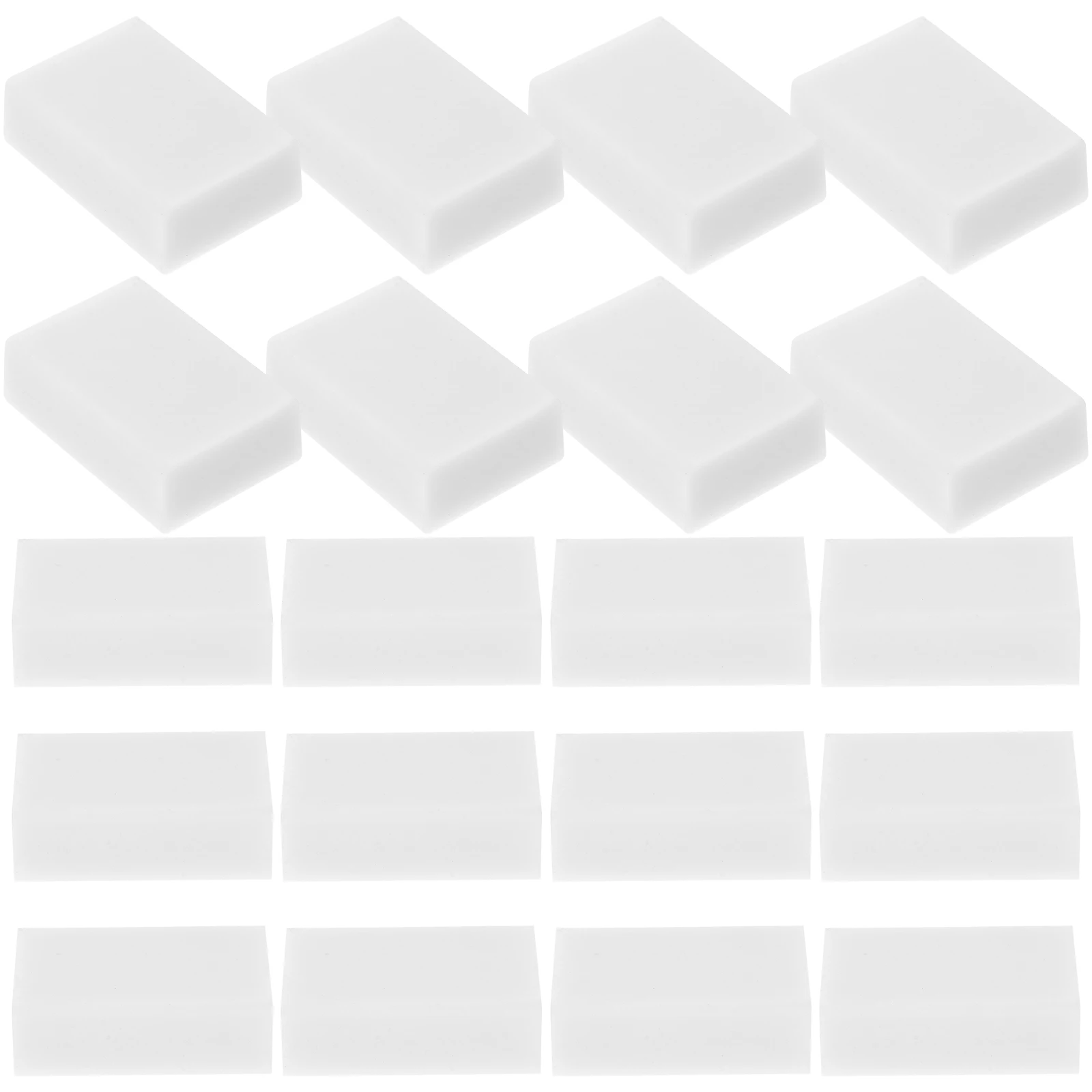 30 Pcs White Art Erasers for Drawing Sketching Office PVC Material Minimal Residue Artists Students