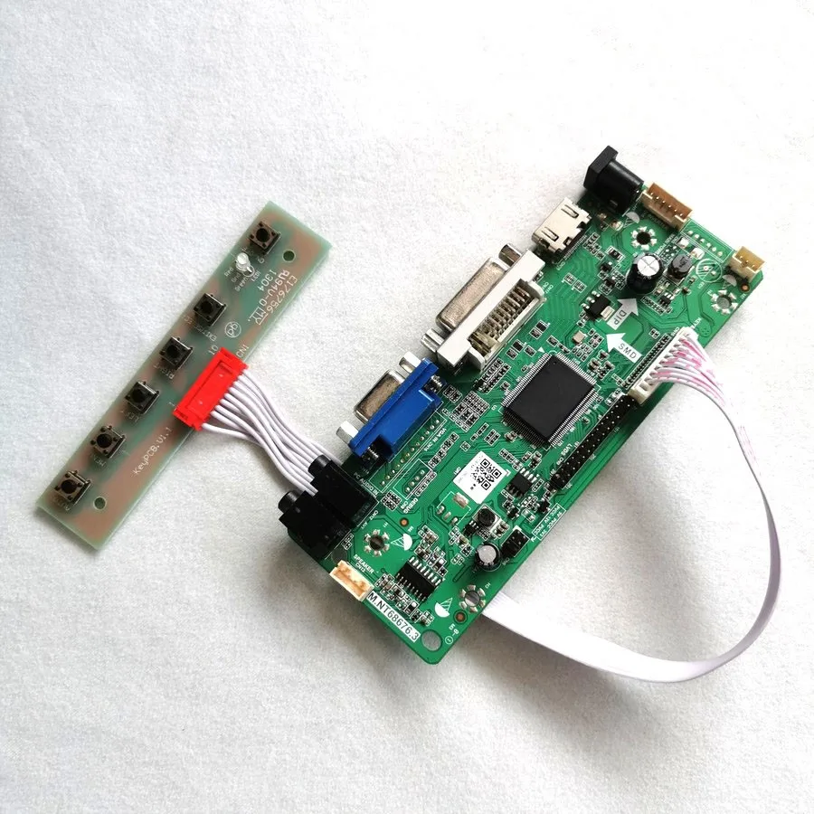 

For HSD170ME13 TD170WGCA1 MNT68676 Controller Driver Board LVDS-30Pin HDMI-Compatible DVI VGA DIY Kit 1280*1024 4CCFL LCD Screen