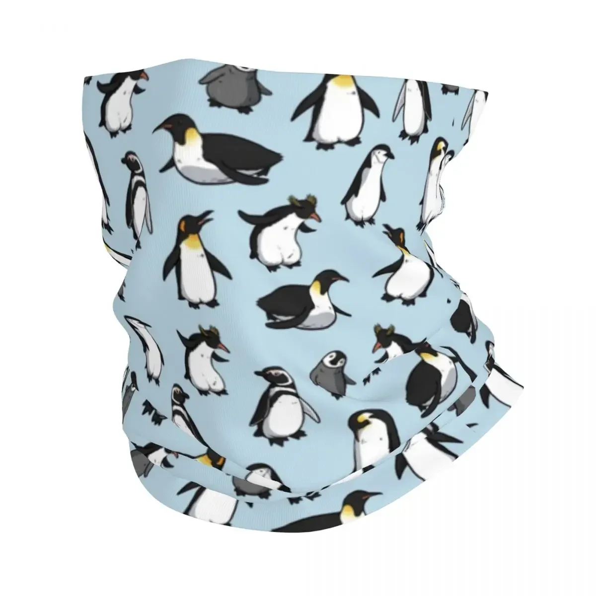 

Cute Penguin Cartoon Animal Bandana Neck Cover Printed Wrap Scarf Warm Balaclava Riding for Men Women Adult Windproof
