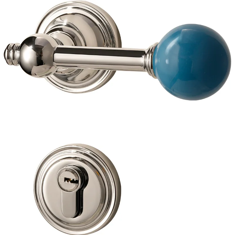 Bedroom Vintage Room Door Lock Dopamine Color Interior Medieval Door Handle Children's Wooden Door Lock