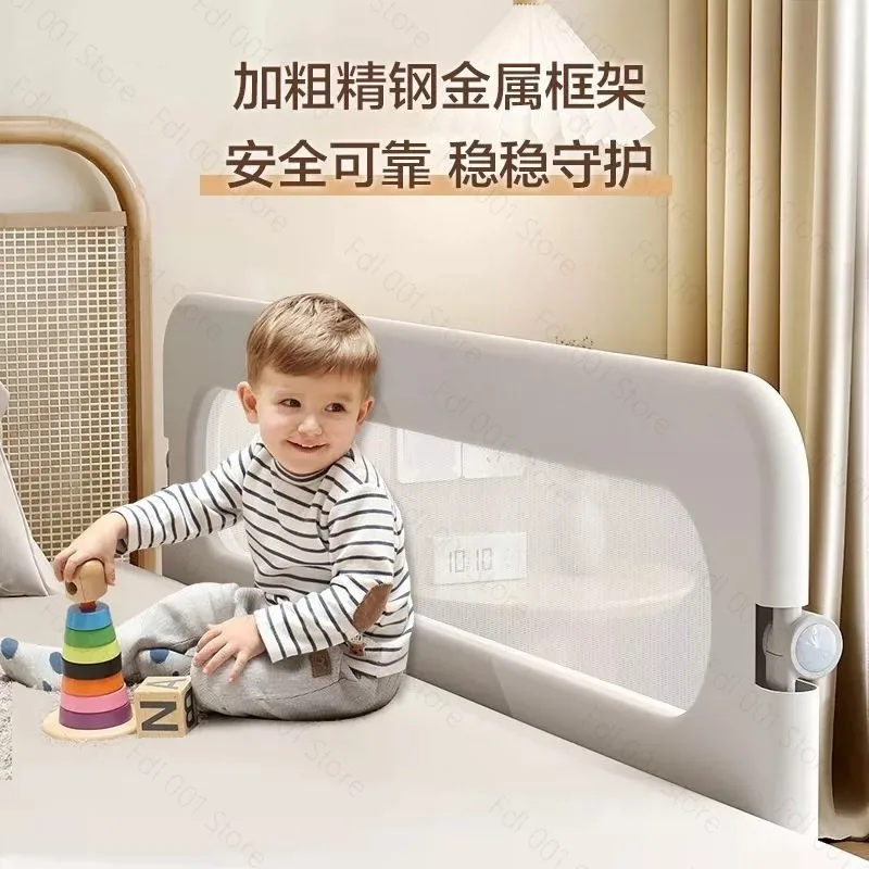 120cm Foldable Portable Baby Bed Rail Guard Anti Drop Side Baffle Safety Bed Fence for Children Travel Bedroom Protection