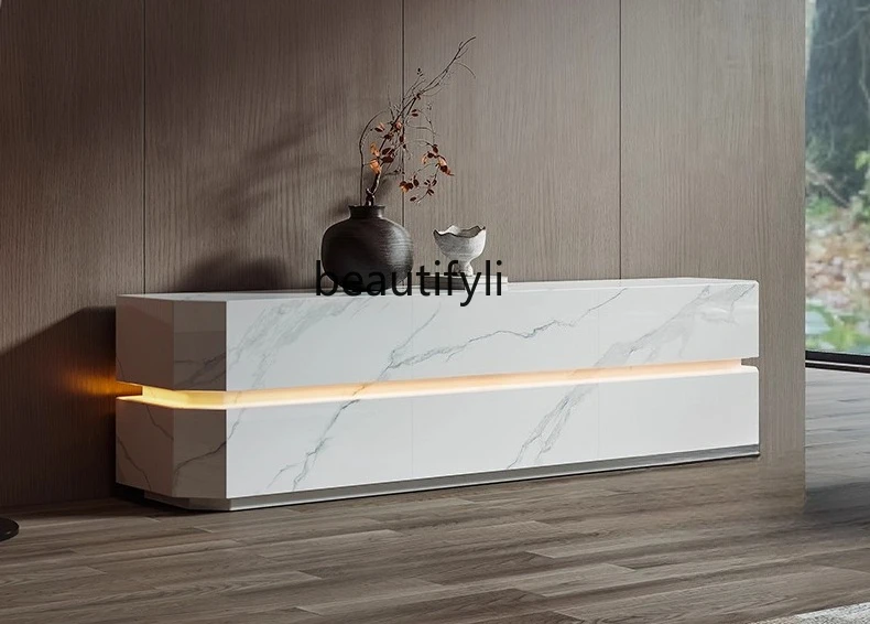 

TV cabinet high cabinet living room, new model, minimalist and advanced sense, simple floor TV cabinet heightened model