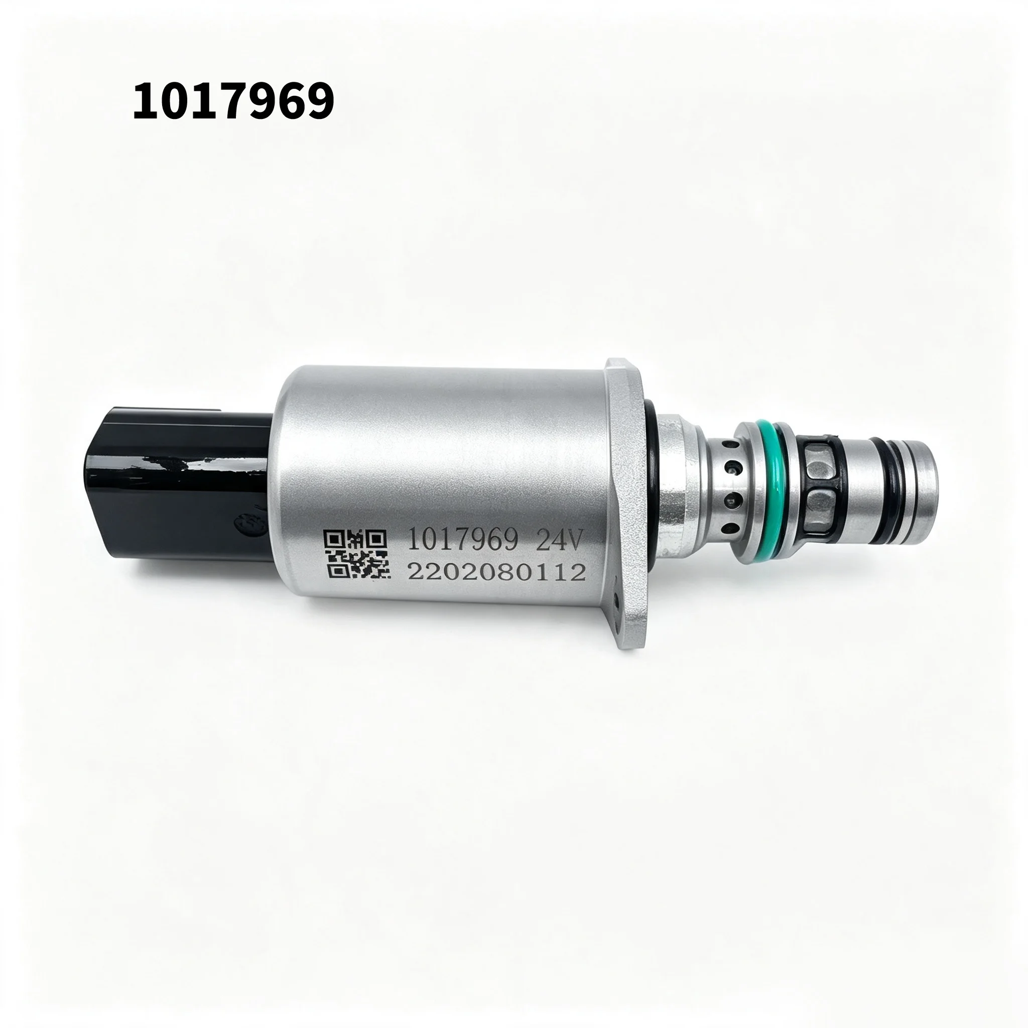 24V Proportional Solenoid Valve For SY335 Hydraulic Pump System Heavy Digging Machine Repair Accessory Silver Finish