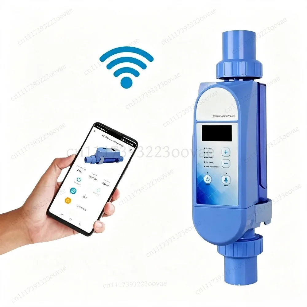 Smart APP Remote Control Pool Salt Chlorinator Electrolytic Saltwater Chlorine Generator System, Replacement Sanitization Parts