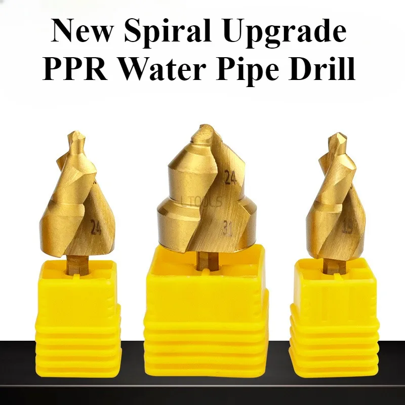 

New Spiral Upgrade PPR Water Pipe Drill Used For Drilling Expanding Holes Internal Thread Repair Repairing Leaking Pipes Tools