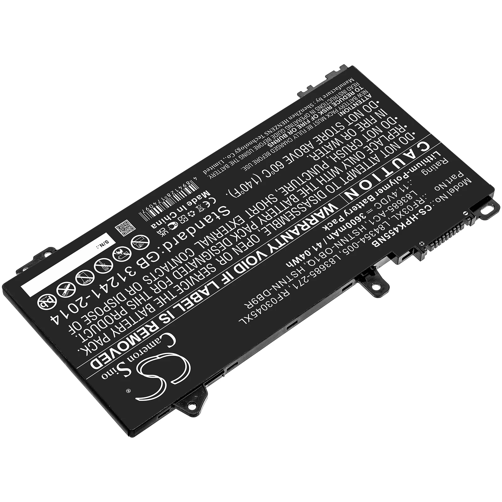 CS Notebook Laptop Battery for HP Pavilion x360 14 Convertible ProBook 455 G7 Fits HSTNN-DB9R OB1Q L83685-271 AC1 RF03XL 03045XL