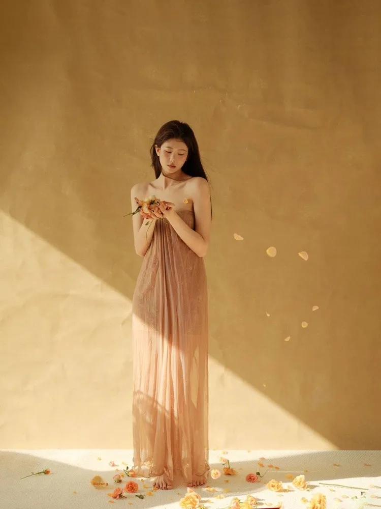 

Романтический весенний наряд для фотосессии девочек-цветочниц 2026: Новый стиль, студийный портрет, художественная фотосъемка, этнический сценический костюм