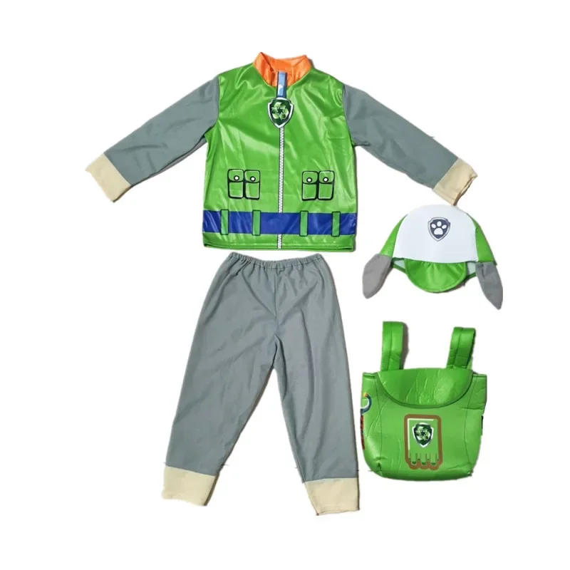 Paw Patrol Anime Kids Costume Chase Marshall Rocky Zuma Skye Rubble Cosplay Clothing Children\'s Day Performance Outfit Wholeale