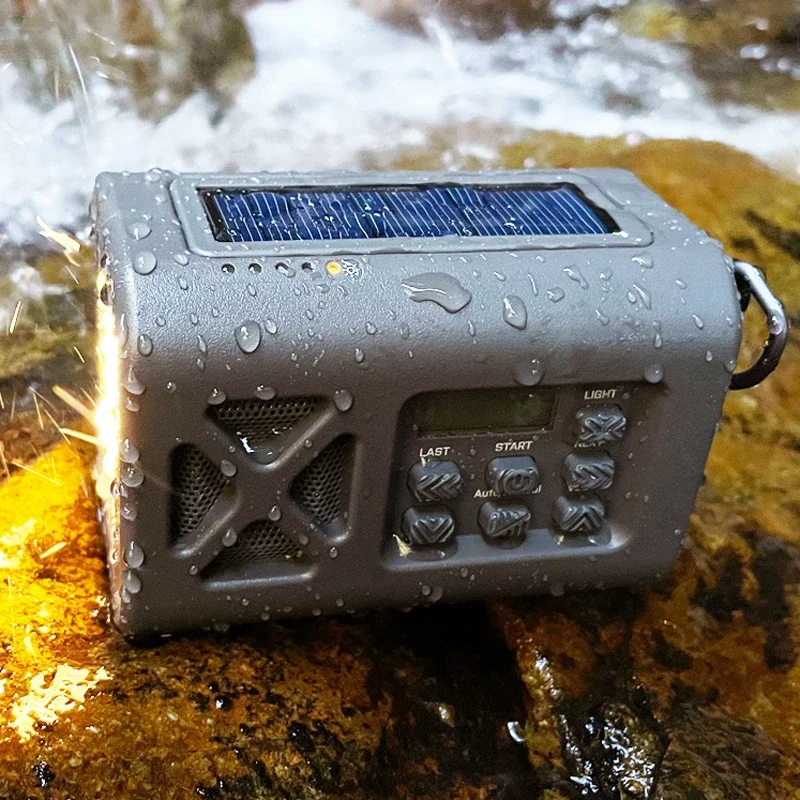 hand-cranked power generation radio flashlight multi-functional emergency disaster prevention and survival equipment