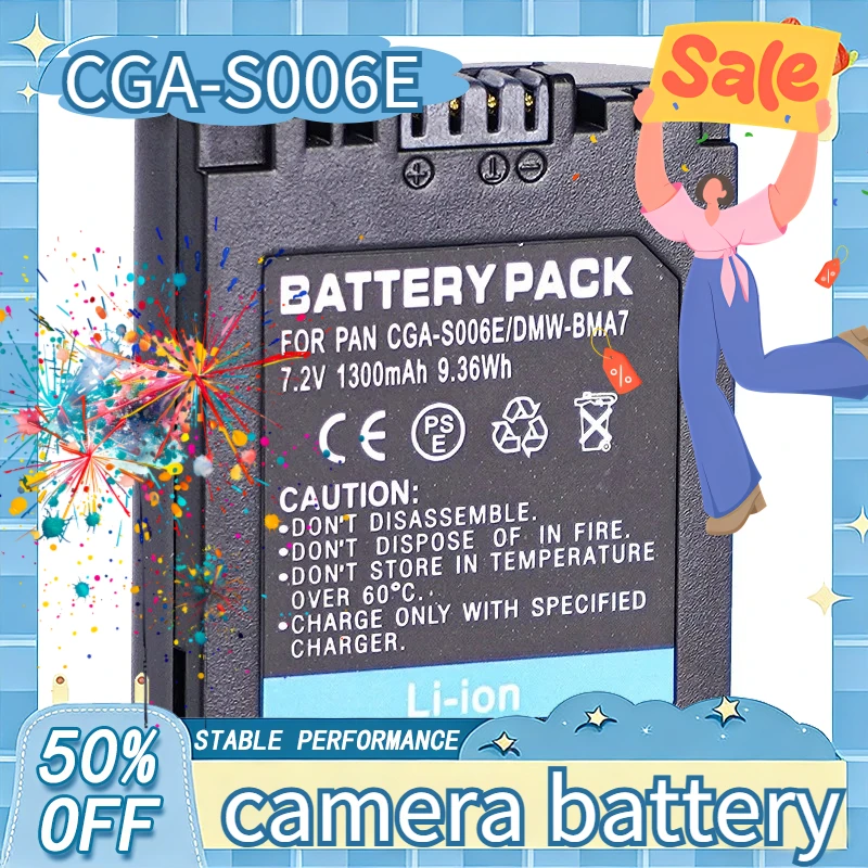 1300Mah CGA-S006E D…
