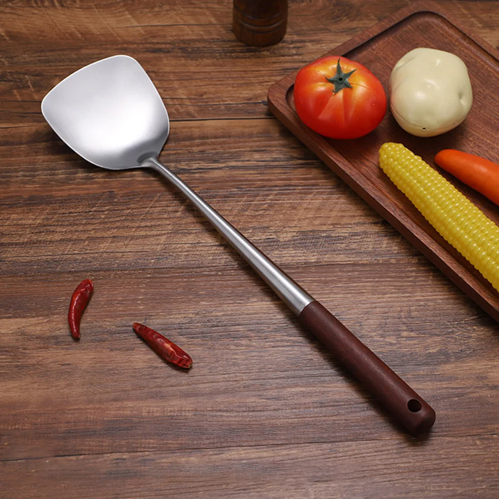 

1Set Stainless Steel Cooking Utensils Spatula and Spoon Ladle Safe Eco Friendly Kitchen Tools High Temperature Resistant