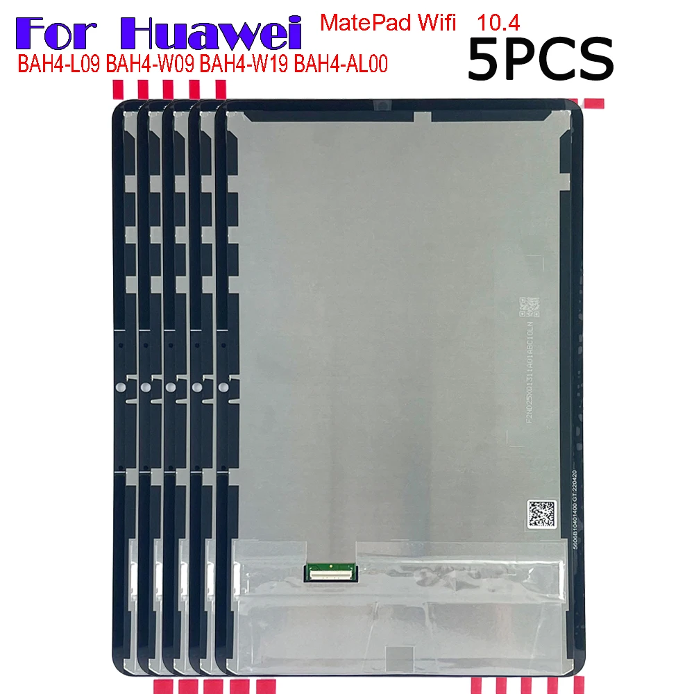 

5PCS 10.4" For HUAWEI MatePad Wifi BAH4-W09 BAH4-L09 BAH4-W19 BAH4-AL00 LCD Display Touch Screen Digitizer Glass Assembly Repair