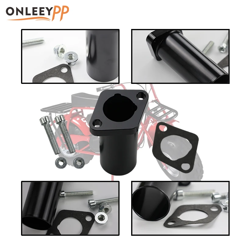 

ONLEEYPP мотоциклетная впускная труба двигателя из алюминиевого сплава 2 для 212cc Go Cart Dirt Pit Bike шарнирный коллектор аксессуары для мотоциклов