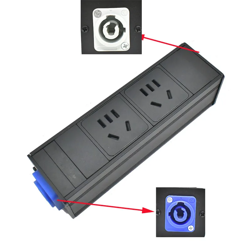 PDU Power Strips Schuko Powerlink box Power amplifier audio 20A 3P Aviation plug 2-11 AC AU/CN Japan output SOCKET