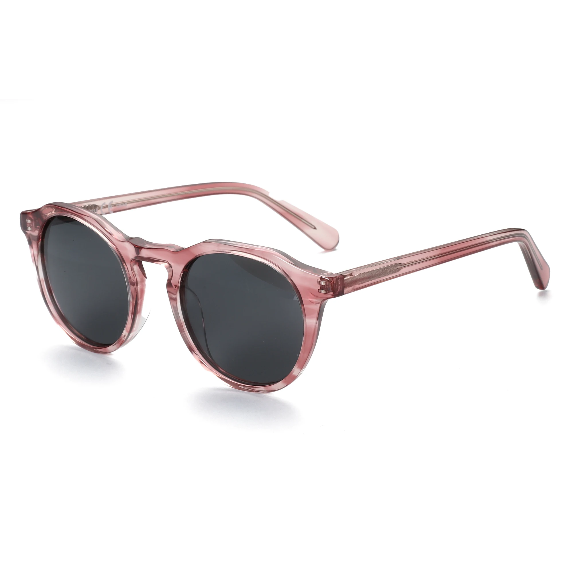 ZENOTTIC Mode Acetat Runde Polarisierte Sonnenbrille Vintage Schatten UV400 Neue Männer/Frauen Retro Damen Sonnenbrille 600001 S – Detail 28