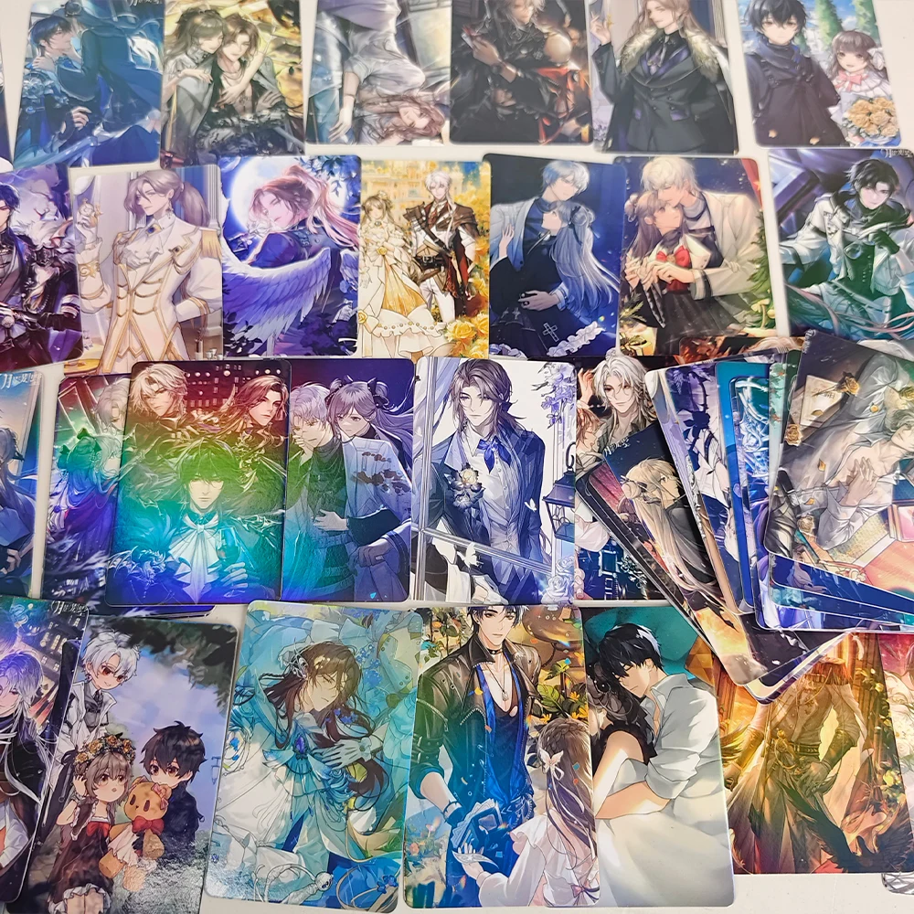55 Pc/set Moonlight Shadow Villa Manga Laser Lomo Card Album Comic Characters Photocard Fans Collection Cards