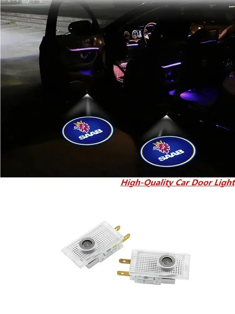 LED Lamp Shadow Projector For Saab Car LED Car Logo Lamp Door Shadow Light 9-3 93 2003-2012 Saab 9-5 95 1998-2011 Car Accessorie