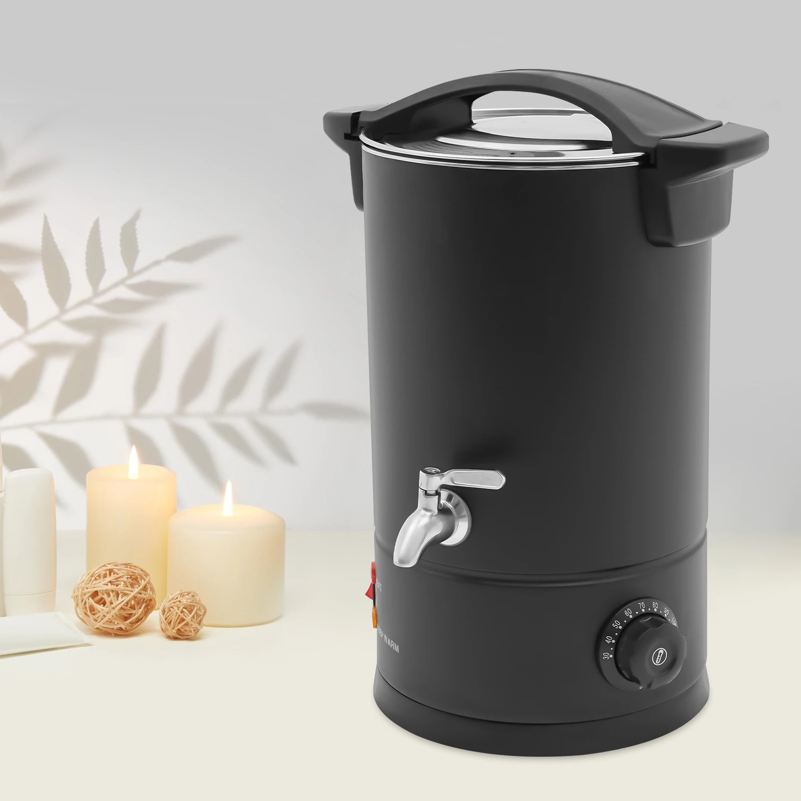 

Electric Wax Melt Oven for Candle Making, 8L Stainless Steel Wax Melting Pot with Quick Pour Spout, Temperature Range 30℃-110℃
