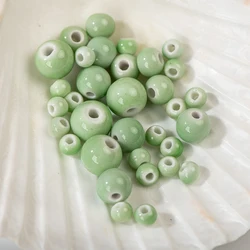 6-12mm round standard ceramic bead jewelry bracelet necklace making material loose beads wholesale Z601