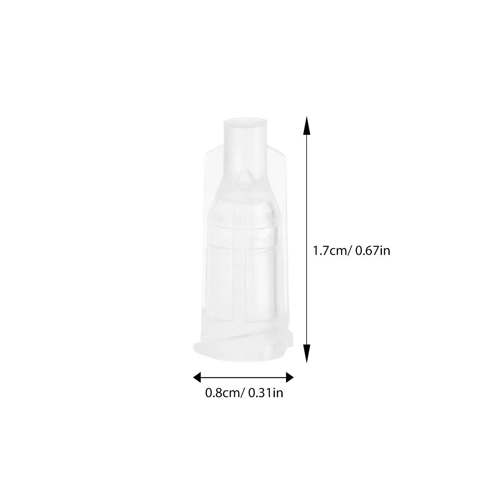 

100pcs Syringe Tip Caps Disposable Luer Slip Precision Applicator Needle Plug Caps for Laboratory Teaching Equipment