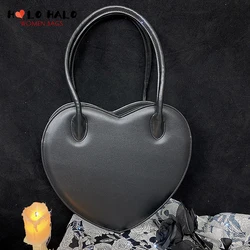 Gothic Heart Shape Purses and Handbags for Women Cute Lolita Tote Bags Fashion Designer Shoulder Bag Cosplay Top Handle Satchel