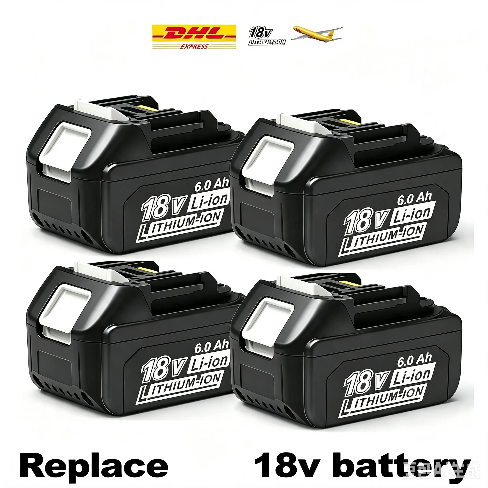 Original 18V für Makita 6.0A, für Makita Akku BL1840 BL1830B BL1850B BL1850 BL1860 BL1815 Ersatz-Lithium-Akku