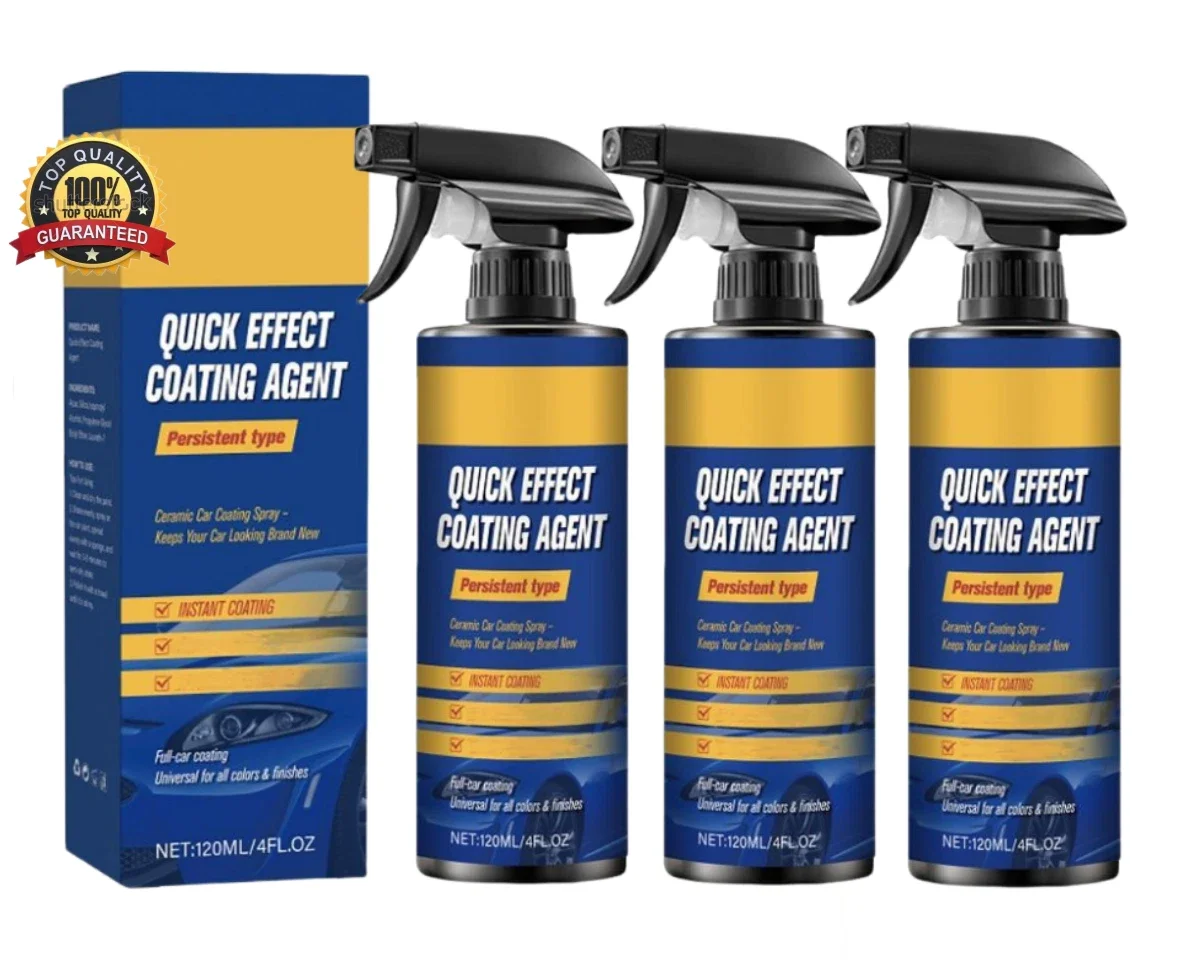 Spray de Revestimiento para Autos 1/2/3X, Agente de Revestimiento de Efecto Rápido, Cera para Pulir Arañazos de Autos, Spray de Revestimiento Sopami Sar, Kit de Pulido de Pintura para Autos