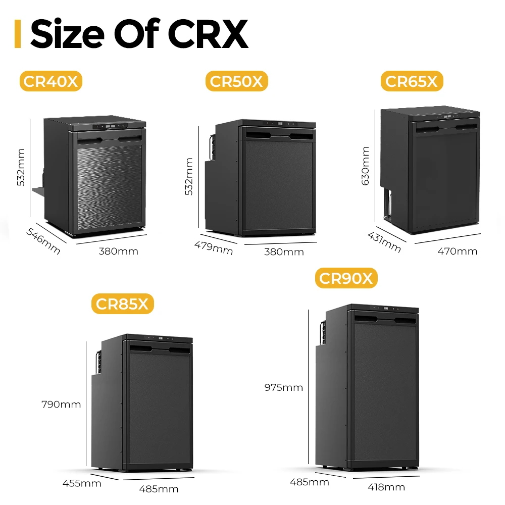 ثلاجة RV سيارة التيار المتناوب تيار مستمر الاستخدام المزدوج برودة المنزل مركبة 12 فولت 24 فولت ضاغط الفريزر ثلاجات السيارة RV مبرد السيارة