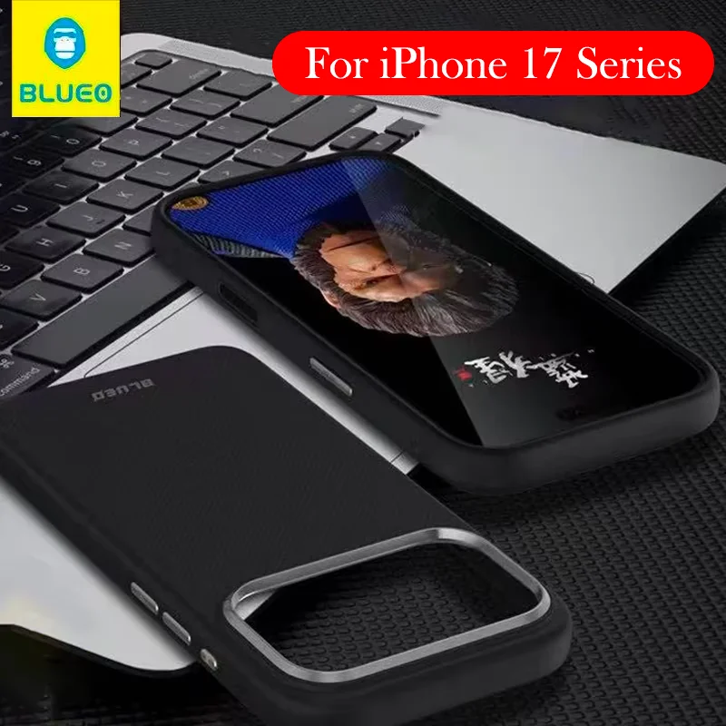 

Blueo Carbon Fibre Case For iPhone 17 Pro Max Kevlar Wireless Charging Back Cover Case for iPhone 17 PRO MAX