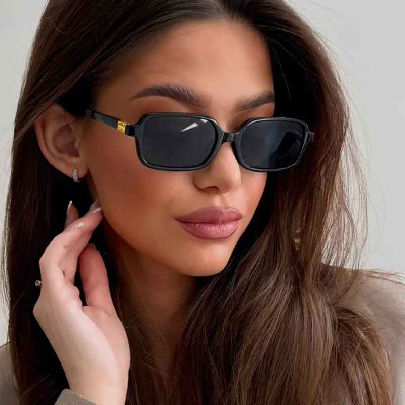 

Car Sun Glasses 6pcs Women Punk Style Small Rectangle Sunglasses Luxury Brand Design Outdoor Leisure Glasses Unisex UV400 ﻿